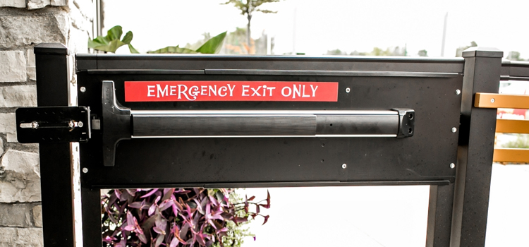 emergency push bar installation in Auburn